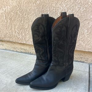 Jeffrey Campbell dagget cowboy western boot black size 8